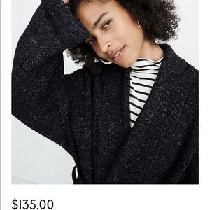 Madewell belted cardigan XS nwt